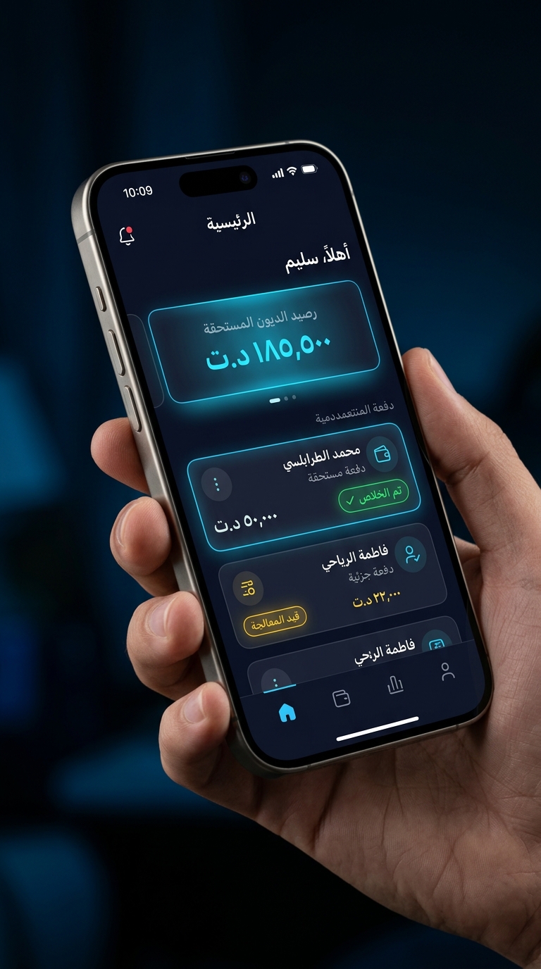 تطبيق حسابي على الهاتف